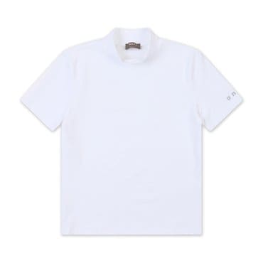 ONOFF [온오프골프웨어] 남성 터틀넥 반팔티셔츠 OF9702GA_WHITE