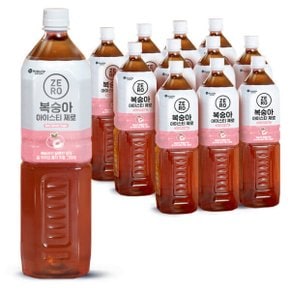 맥널티 대용량 제로 아이스티 복숭아 1.5L x 12개