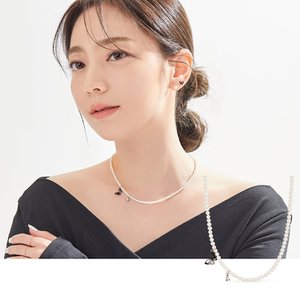 도로시 14k 아이레 나비 타투 담수진주 목걸이(3.5mm)