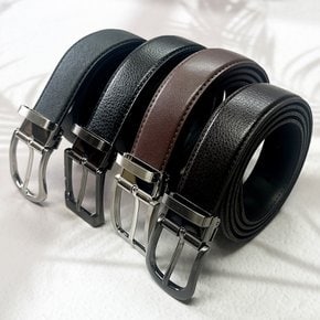 플럼도트 국산 폭3cm 소가죽 분리형핀벨트 허리띠