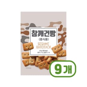 아미푸드 참깨건빵 별사탕포함 스낵과자 65g x 6개