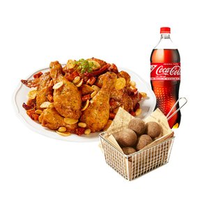 일품깐풍+블랙치즈볼(5구)+콜라 1.25L