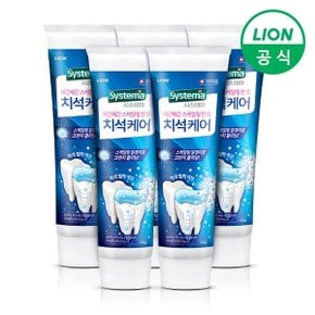 시스테마 민트향 치석케어 치약 120g 5개 치석침착 방지 스케일링 알갱이 함유