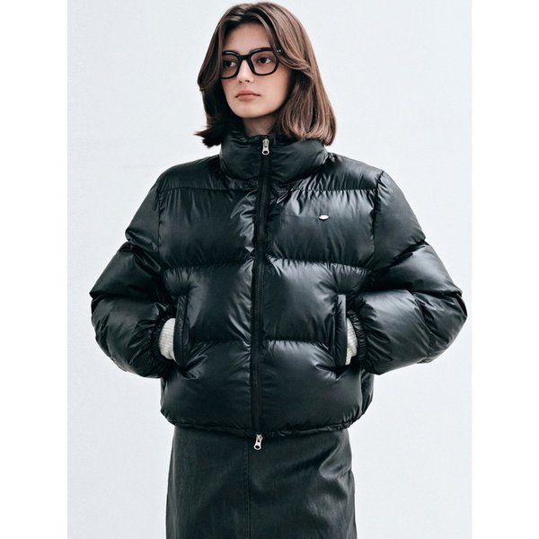 CLOUD CROP PUFFER PADDING_BLACK