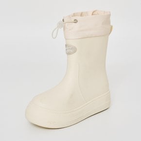 레인부츠 RE-RAIN SHIRRING BOOTS IVORY