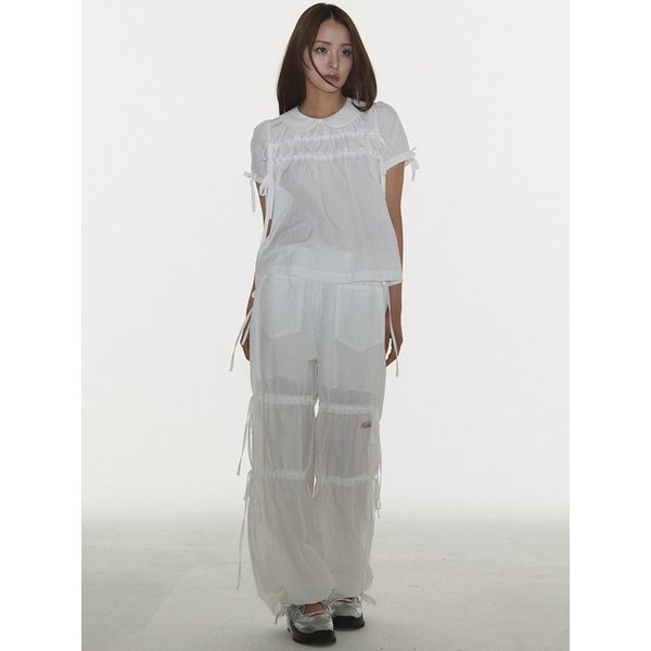 DOROTHY BLOUSE IN WHITE (셔링 블라우스)