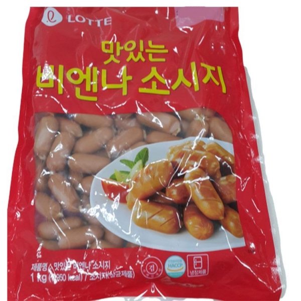 롯데푸드 맛있는 비엔나 소시지 1KG