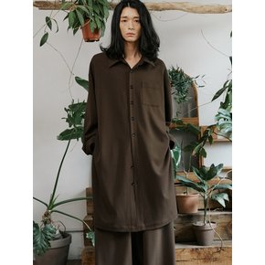 unisex jungle long shirts brown