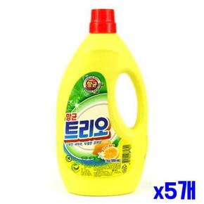 설거지세제 편리한 트리오 1kg 레몬향 x5개