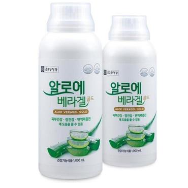  종근당건강 알로에베라겔 골드 유기농 ALOE VERAGEL GOLD 1000ml 2병