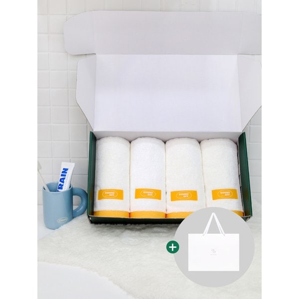 1퍼센테이지 망고 180g 30수 코마사 타올 4P 선물세트