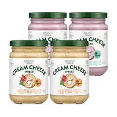  복음자리 식물성 크림치즈 190g 4개 (무화과 2 +블루베리 2)