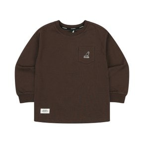 포켓 클럽로고 티셔츠 SC 0004 브라운 (ASCCRT00040BR)