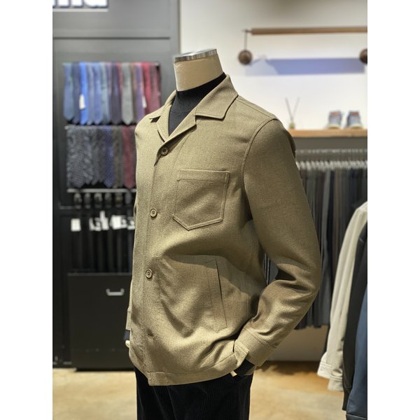 [시흥점] 래노마 S/S 베이지 오픈카라 셔켓 (RRAMBC01A)