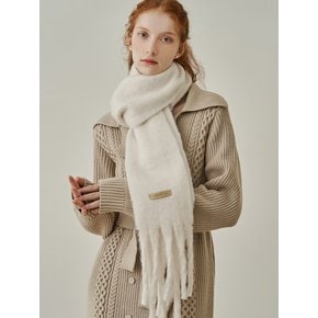 Soft basic mini long muffler - ivory