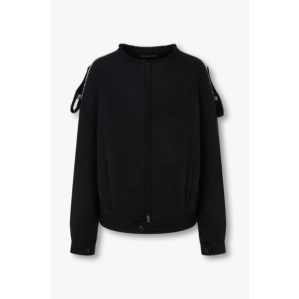 [Y`s]울 블렌드 드롭숄더 헤링본 자켓 6615301204000