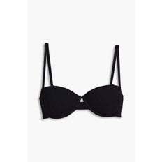 Dalia stretch-seersucker underwired bikini top 블랙 1647597298366885