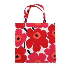 [Marimekko UNIKKO] 마리메꼬 우니꼬 쇼핑백 에코백 레드 화이트