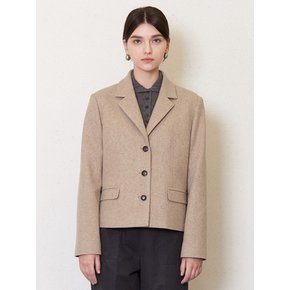 3-button wool jacket_oatmeal