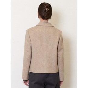 3-button wool jacket_oatmeal