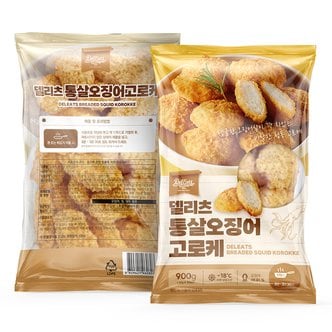  델리츠 통살 오징어 고로케 900g