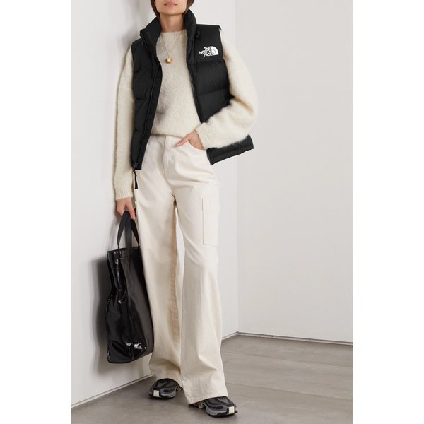 1996 레트로 눕시 퀼팅 코팅 립스탑 다운 베스트 블랙 38063312419394587