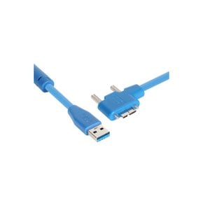 강원 USB3 AM-MicroB(왼쪽 꺾임) 리피터 케이블 (10m)