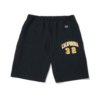 챔피온 반바지 JQS CKPA-3E013-N2 [ASIA] Reverse Weave? 094 Jersey 그래픽 숏팬츠 (NORMAL NAVY)