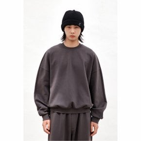 [Online Only] Grey Relaxed Sweatshirt_CQTAW24511GYD