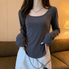 데일리 베이직 슬림 레이어드 티셔츠 LKT215_P438547894