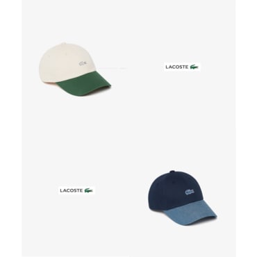라코스테 (여성) 25SS 면 트윌 컬러블로 야구모자 RK253E-55G 2컬러 (택1)
