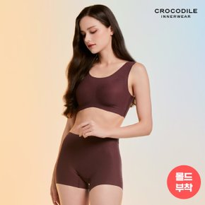 [크로커다일] 쉘론 감탄브라+네모팬티 다크와인 CDW2P46_T.