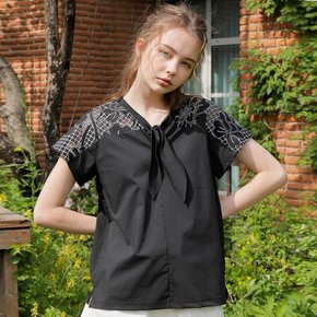 GARDEN RIBBON T-SHIRT_BLACK[A]