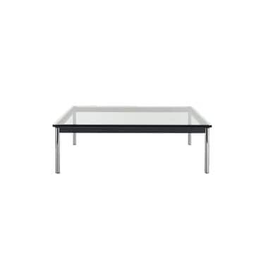 까시나(CASSINA) [Cassina 공식수입원] 10 Table en tube basse, Grand Modele, H33 (Clear Glass/Chrome)