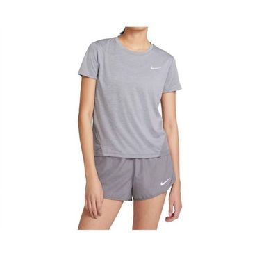 나이키 5332768 NIKE Womens Miler T-Shirt In Grey