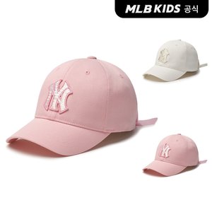 MLB키즈 (공식)24N 원포인트 스팽글 리본 볼캡 (2color) 7FCPB014N