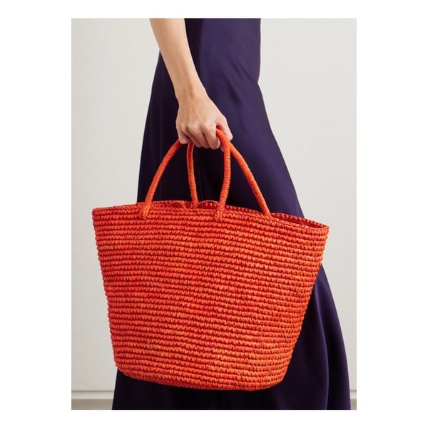 라지 스트로 토트 브라이트 오렌지 46376663162851000