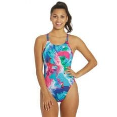 4829227 Nike Womens HydraStrong Multiple Print Spiderback One Piece Swimsuit