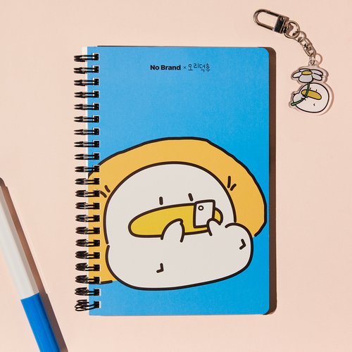 노브랜드 X오리덕후 포켓 라인노트(B6)쭈우