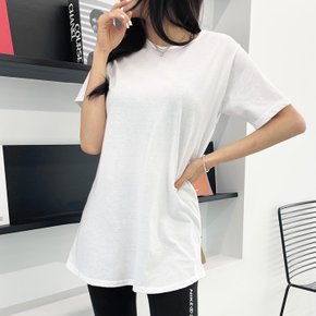 여성 레이어드 기본 반팔티 무지 라운드넥 완전 편한 데일리템 국내제작