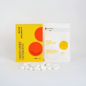 [별난상회] EWG GREEN 친환경 효소 식기세척기 세제1개 60정 (+비누망)..[36144536]