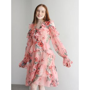 Mimosa ruffle dress (Romance peach)