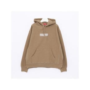 박스로고 클래식 스웨트 남성(공용) 후드티 FW23SW56 DK SAND