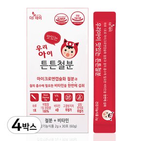 더데이 초등학생 어린이 철분제 비타민C 우리아이 맛있는 튼튼철분 어린이엽산보충(120포)