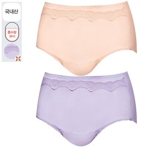 여성 60수 면스판 국산 맥시 요실금 팬티 안심팬티 위생속옷