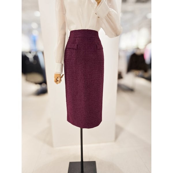 [파주점] [더아이잗컬렉션]트위드 글리터 H라인 스커트 CR9A0SK021