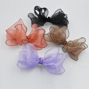 Organza Bow Hairpin 오간자 보우 리본 헤어핀