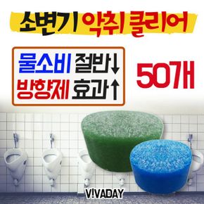 소변기 냄새 한번에 유니블럭(50ea) 블루or그린