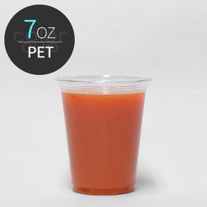 [소분] PET 210ml (7oz) D74 아이스 음료 투명컵 100개