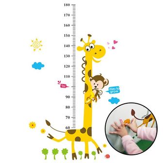 제이큐 키재기스티커 기린 측정 어린이 키 포인트 X ( 2매입 )